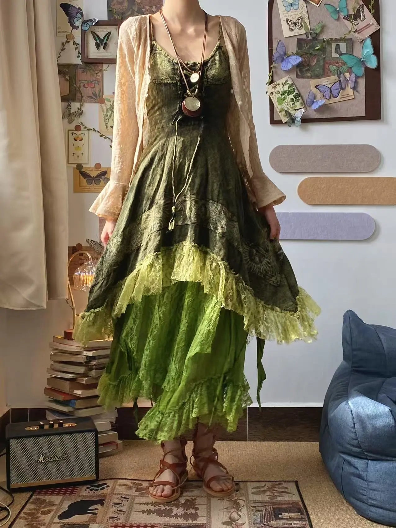 [The Wizard of Oz] "Green Sprite" Strappy Lace Skirt — Brand New Set(Final Sale / No Returns or Exchanges) · "Green Sprite" Skirt
