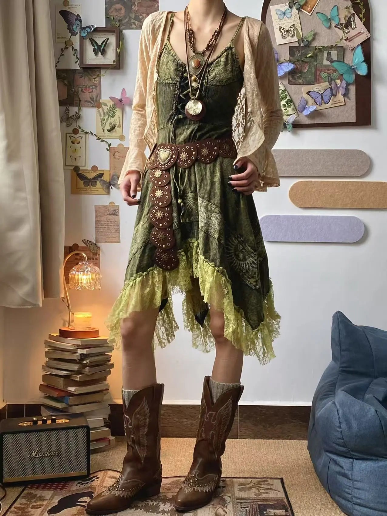[The Wizard of Oz] "Green Sprite" Strappy Lace Skirt — Brand New Set(Final Sale / No Returns or Exchanges) · "Green Sprite" Skirt