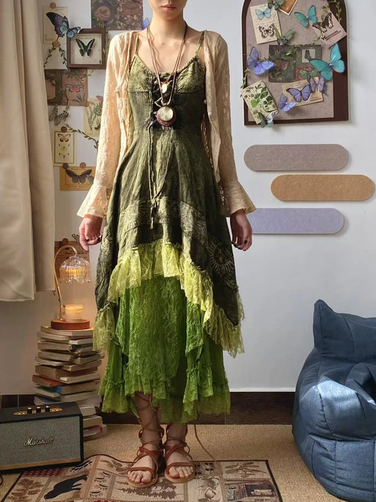 [The Wizard of Oz] "Green Sprite" Strappy Lace Skirt — Brand New Set(Final Sale / No Returns or Exchanges) · "Green Sprite" Skirt