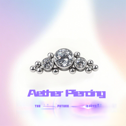 Titanium Ear Stud | Long Pod Cartilage Stud (Single Piece)