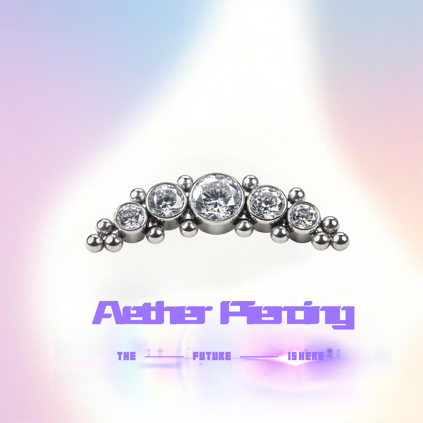 Titanium Ear Stud | Long Pod Cartilage Stud (Single Piece)