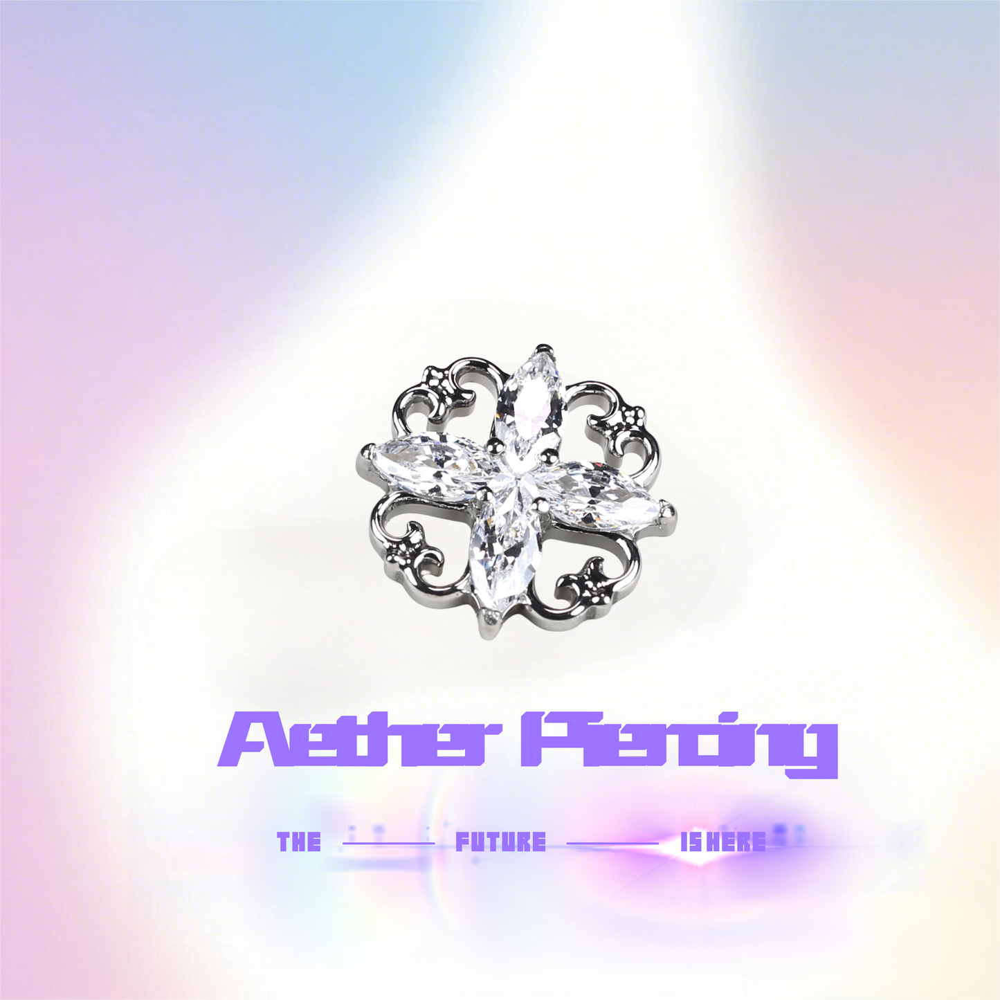 Titanium "Golden Palace" Vintage Chinese Threaded Stud (Single Piece)