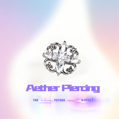 Titanium "Golden Palace" Vintage Chinese Threaded Stud (Single Piece)