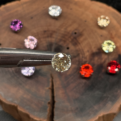 Titanium Rose-Cut Zirconia Ear Stud - 7mm Ultra Sparkle