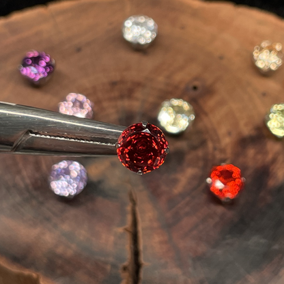 Titanium Rose-Cut Zirconia Ear Stud - 7mm Ultra Sparkle