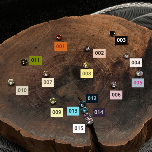 Titanium Alloy 3mm Ultra-Sparkling Zirconia Prong-Set Stud - Versatile for Ear, Nose, and Brow Piercings