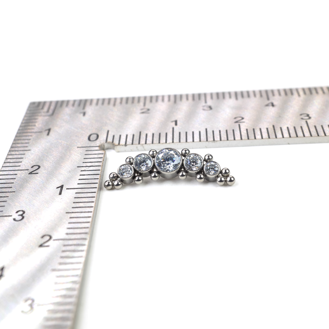 Titanium Ear Stud | Long Pod Cartilage Stud (Single Piece)