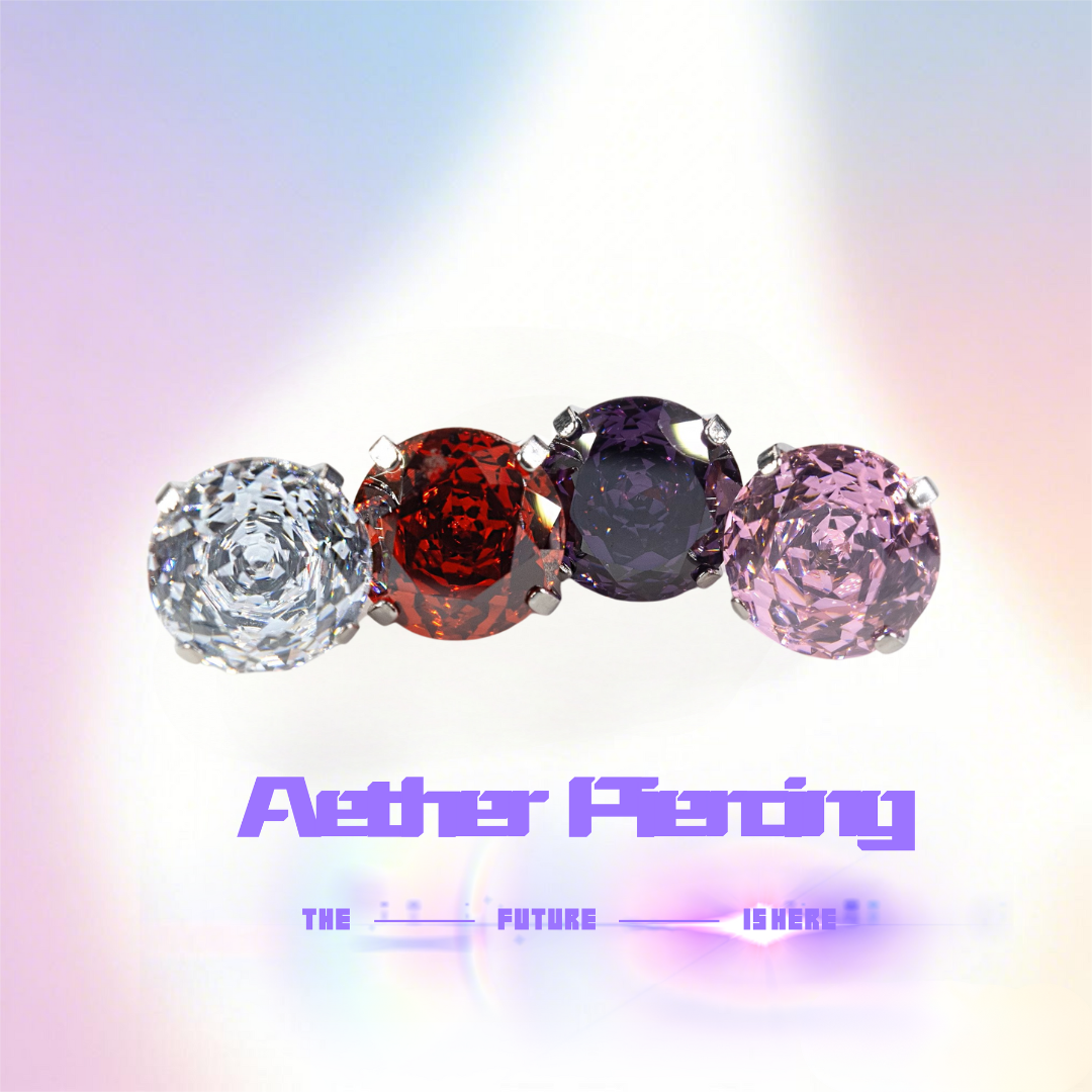 Titanium Rose-Cut Zirconia Ear Stud - 7mm Ultra Sparkle